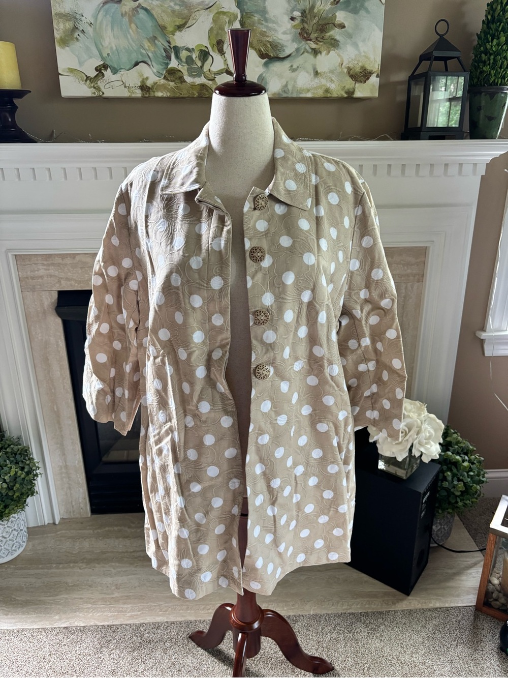 *NEW* Chico’s Pleat Back Topper 100% Cotton Shell Jacket - Size: 4 (20/22)